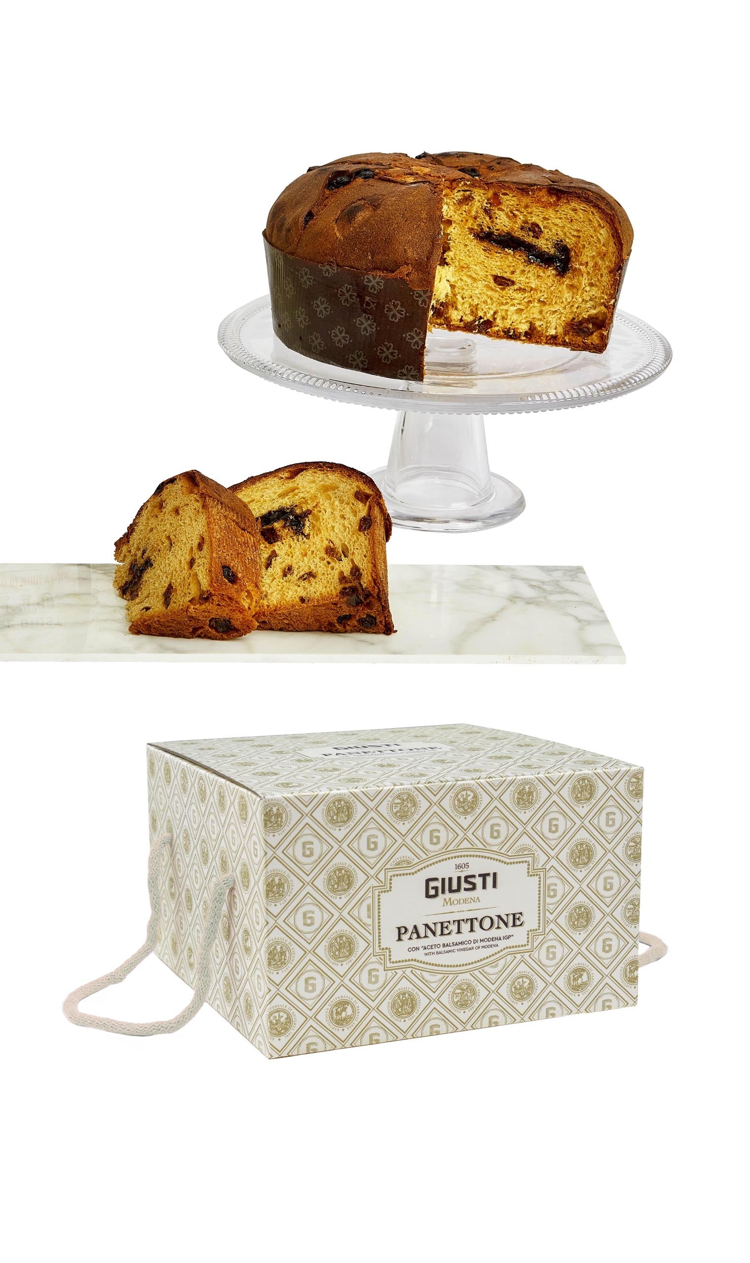 GIUSTI Panettone a base di Aceto Balsamico di Modena; 1kg