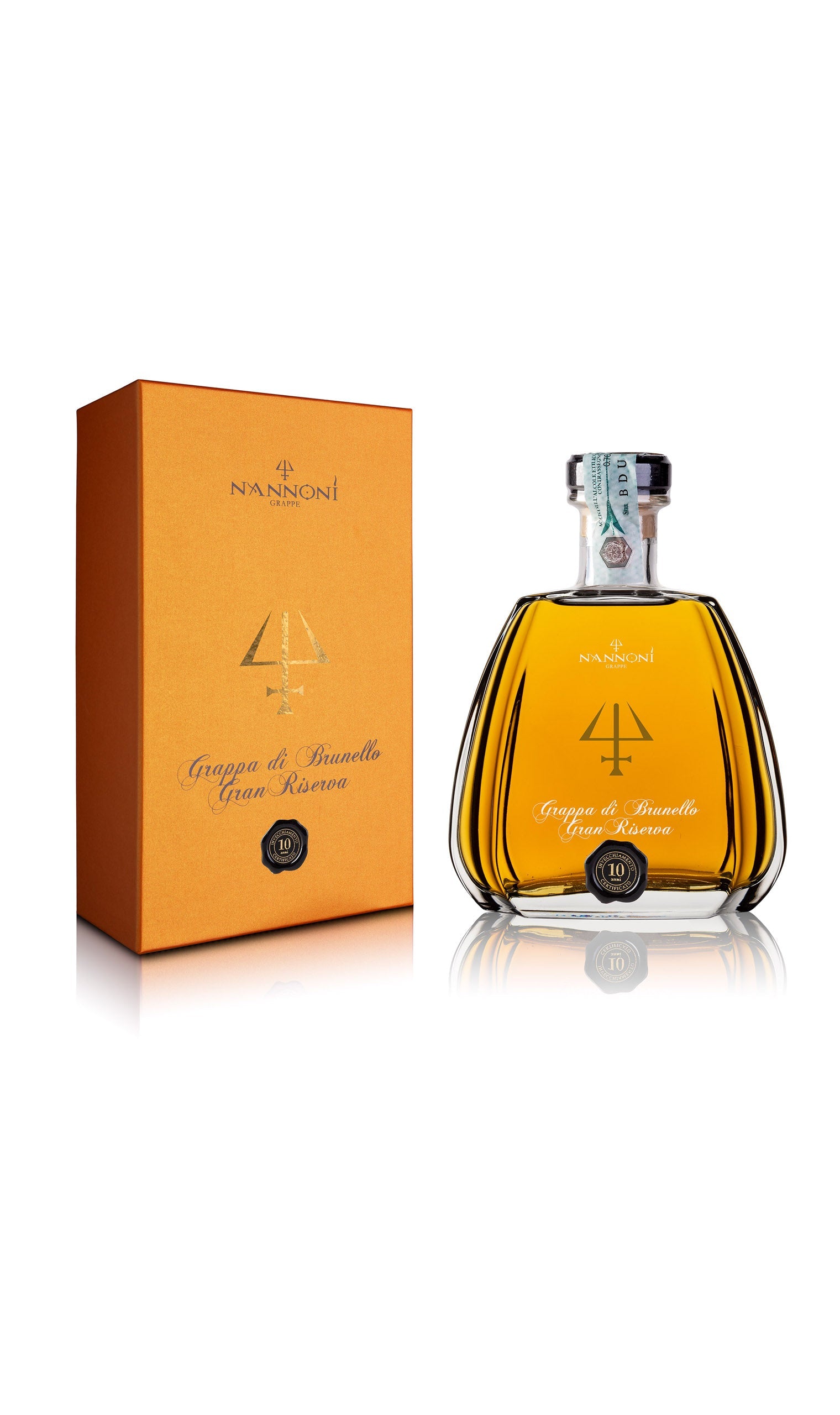 Grappa Brunello Riserva 10 anni 42% - NANNONI, 0,7L